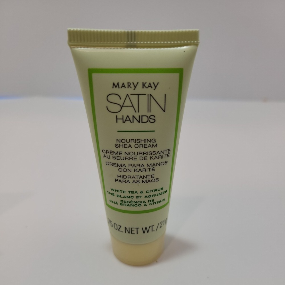 4 Mary Kay Satin Hands White Tea & Citrus Nourishing Shea Cream .75 oz Travel - Picture 2 of 3